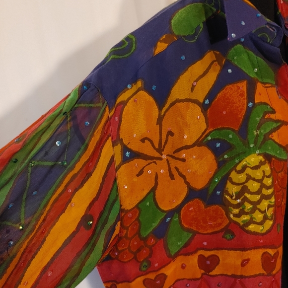 Sandy Starkman Tropical Inspired Shirt - Picture 6 of 9